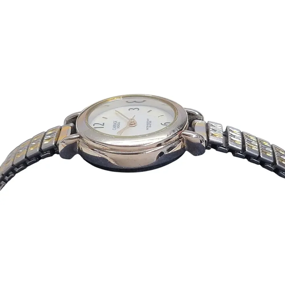 Carriage by Timex Womens Watch Indiglo Two Tone Expansion Band Quartz